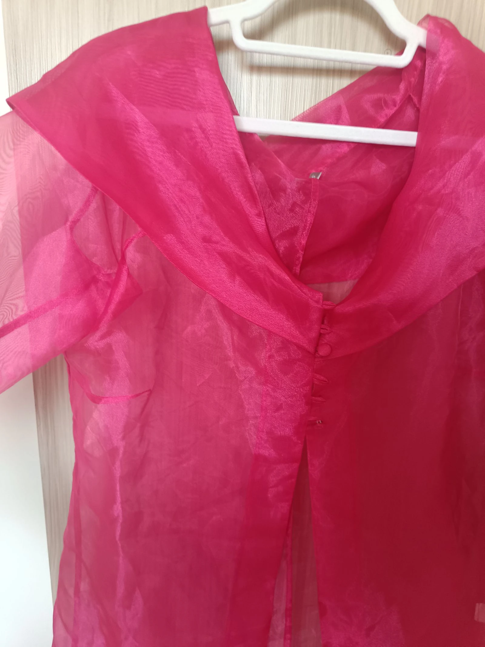 Sobretodo abrigo organza fucsia fiesta Miss Tela's T. 44 (NUEVO) – photo 2